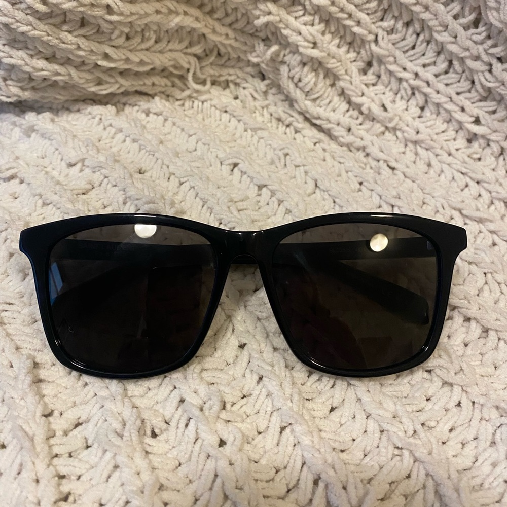 Black Square Saint Laurent Sunglasses 57 mm